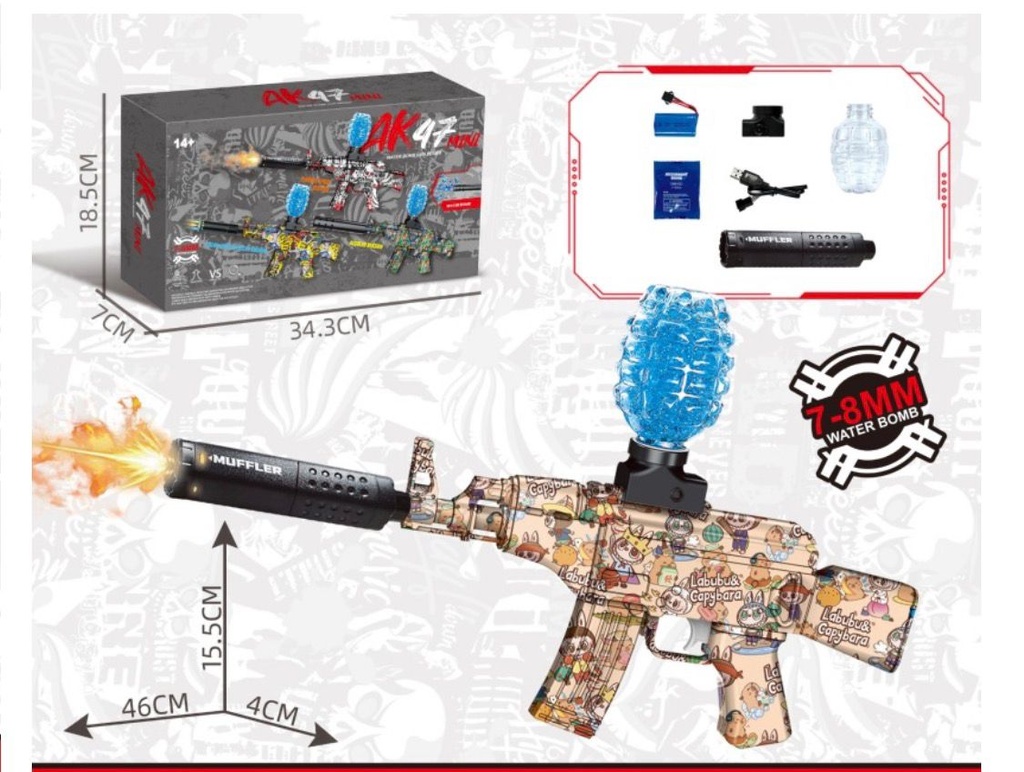 PISTOLA HIDROGEL PEQUEÑA AK-47 