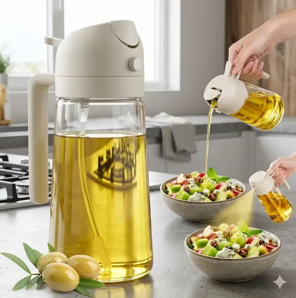 DISPENSADOR DE ACEITE EN VIDRIO