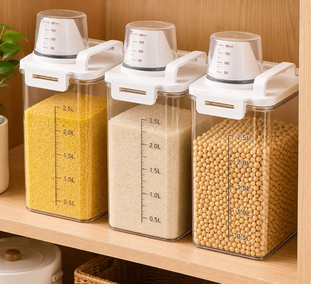 RECIPIENTE DE GRANOS CON DISPENSADOR